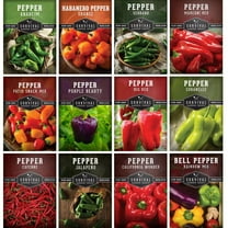 Pepper Seeds 12 Variety Pack - Hot & Sweet - Full Sun Annual Vegetable