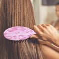 thumbnail image 3 of Pink Breast Cancer Hair Brush,Girls Detangling Hair Brush,Glide Through Tangles with Ease for Wet & Dry Hair,8.8"X2.8", 3 of 7