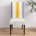 thumbnail image 4 of Dining Chair Covers Set of 4,Modern Minimalist Line Art Universal Stretch Kitchen Seat Covers Parsons Chair Protector Slipcover for Home Restaurant Party Decor,Abstract Grey White Gradient, 4 of 6