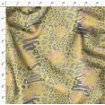 thumbnail image 4 of Soimoi Yellow Viscose Chiffon Fabric Leopard Animal Skin Decor Fabric Printed Yard 42 Inch Wide, 4 of 6