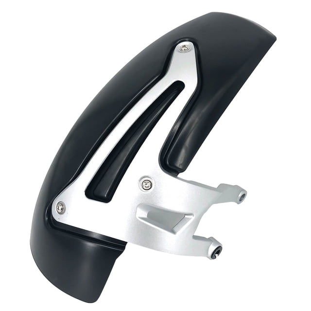 Transemion Waterproof Front Rear Fender Durable Splashing Guard Protector Protective Mud Splashing Guards silver