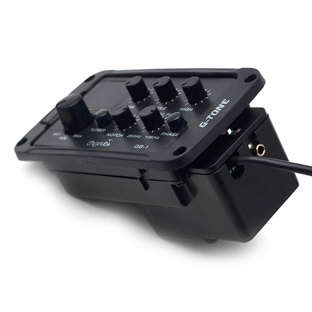 GB-1 Acoustic Guitar Preamp Guitar Equalizer 3-Band EQ Equalizer with Piezo Pickups