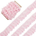 thumbnail image 2 of 11 Yards Black Double-Layer Pleated Chiffon Lace Trim 5cm Wide 2-Layer Gathered Ruffle Trim Edging Tulle Trimmings Fabric Ribbon DIY, 2 of 9