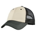 thumbnail image 2 of Yellow Rooster Men's District Tri-Tone Mesh Back Cap Sandstone/Charcoal/Black, 2 of 4