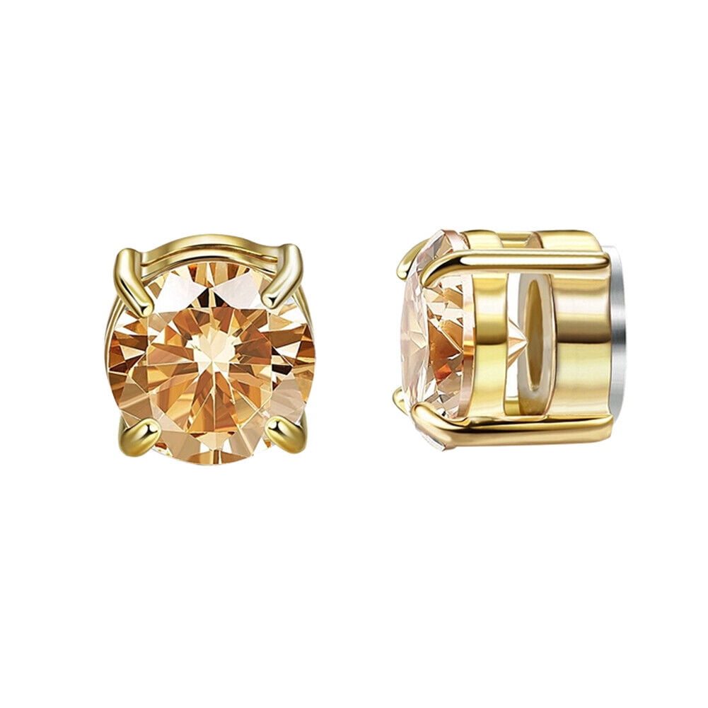 US 12 Pcs Stainless Steel Stud Earrings Men Women Non