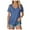Z2-Blue, variant on vigerkar Women Summer Tops Collared V Neck Polo Shirts Flowy Pleated Tunics Trendy Roll Short Sleeve Blouses Purple, XXL