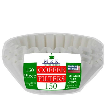 Coffee Filters, 8/12-Cup Size, Paper Coffe Filters, 150/Pack White