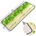 thumbnail image 2 of SKYSONIC 2'X6' St Patrick Shamrock Runner Rug with Rubber Backing, Golden Coins Clovers Non Slip Entryway Rug Runner Washable Soft Area Rug Carpet for Hallway Bedroom Kitchen Decor, 2 of 6