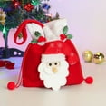 thumbnail image 3 of PULLIMORE Christmas Gift Bag Drawstring Bag,Santa Snowman and Reindeer Xmas Present Bag for Party Favors Gifts Candy, 3 of 8