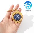 thumbnail image 3 of Genshin Impact Vision Luminous Keychain, Gold Game Figure Key Chain Pendant Keyring Accessories Cosplay Costume Gifts, 3 of 5