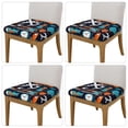 thumbnail image 2 of Fuzoiu Creative Transport Print Square Cushion Cover,Couch Cushion Covers, Stretch Seat Slipcover for Dining Chairs, Banquets, and Home Decor-Four Pieces, 2 of 7