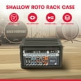 thumbnail image 2 of SKB 6U Shallow Roto Rack Case Polypropylene Gear Protector, Stackable, Waterproof, Black, 2 of 12