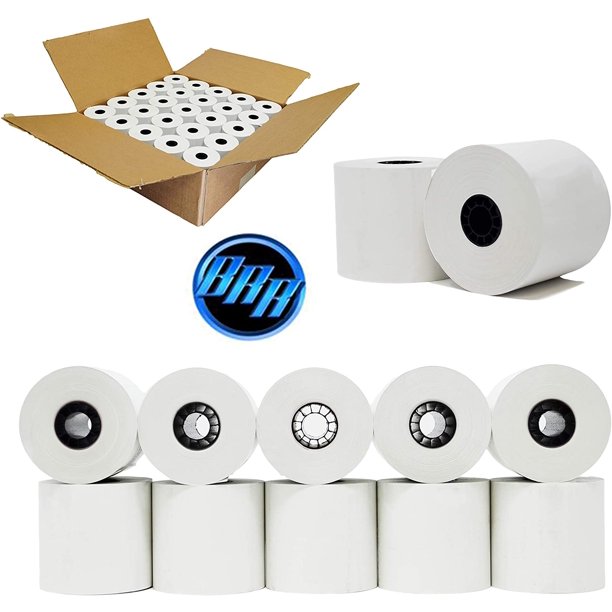 2 1/4" x 230'FT (50 ROLLS) IN A CASE THERMAL PAPER ROLLS BPA FREE