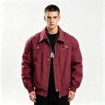 thumbnail image 6 of Mens Streetwear Functional Cargo Jacket, Lapel Button Zipper Pocket Outer Coat, Lightweight Windproof Casual Top, 6 of 6
