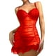 thumbnail image 1 of Gibobby Conjunto de lencería Lenceria Sexy para Mujer Transparente Ropa Interior Lenceria Vestidos de Mujer Sexis Bralette y Tanga Conjunto Interior Mujer(Rojo, CH), 1 of 4