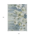thumbnail image 3 of 10' X 14' Denim Blue And Sky Blue Floral Washable Indoor Outdoor Area Rug, 3 of 5