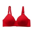 thumbnail image 4 of Eashery Lace Bras For Women Women's Plus Size Add 25 and a Half Cup Push Up Underwire Convertible Lace Bras Red 95C, 4 of 4