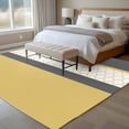 thumbnail image 4 of 5'x8' Area Rugs, Yellow Morocco Indoor Outdoor Area Rug for Living Room Bedroom, Geometric Grey Stripes Modern Washable Bathroom Rugs Kitchen Floor Carpet Mats Home Decor Aesthetic, 4 of 8