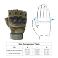 thumbnail image 7 of Uxcell Men's Outdoor Fingerless Gloves Half Finger Gloves Breathable Workout Gloves Green, XL, 7 of 7