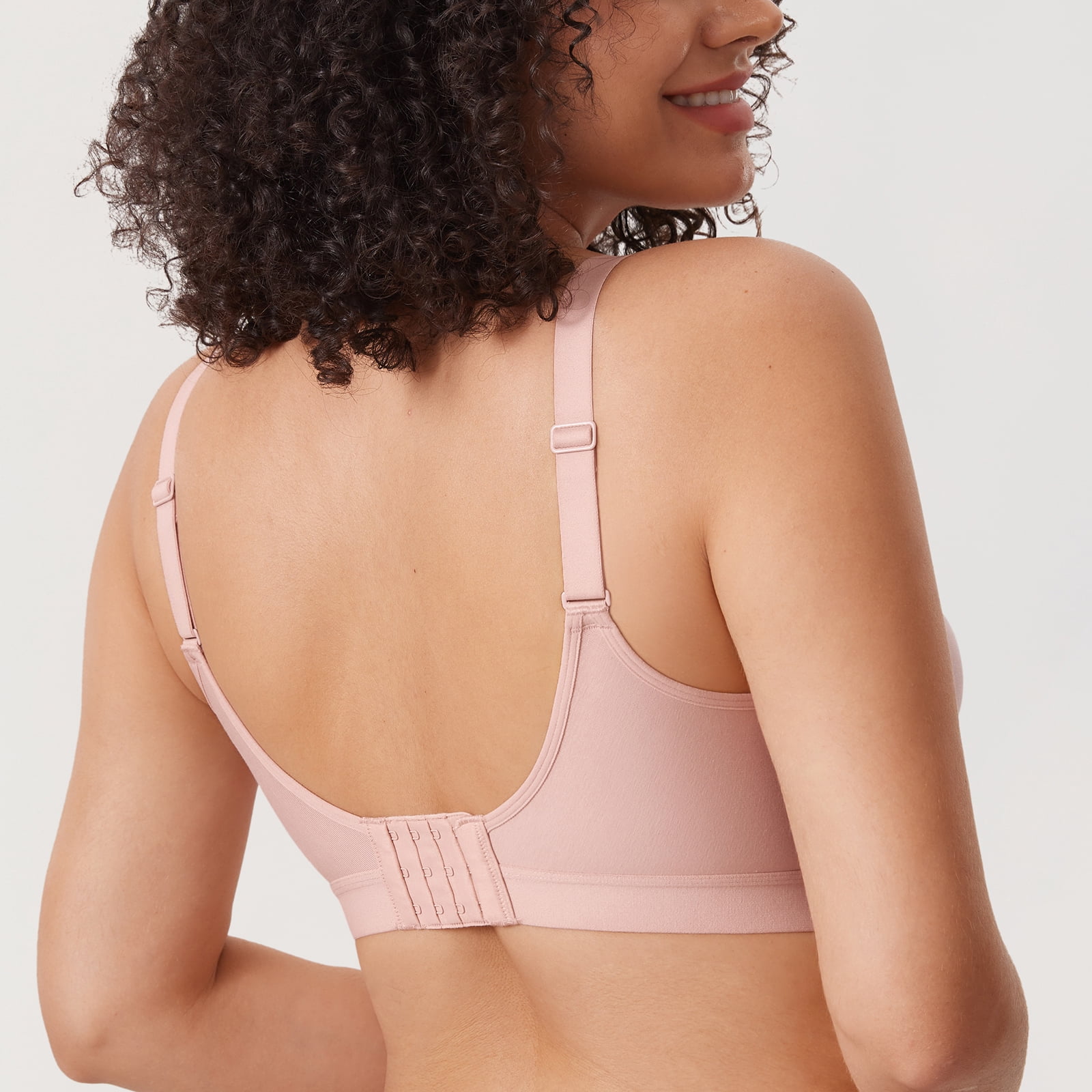 Women's Wireless Plus Size Bra Cotton Support Comfort Unlined
