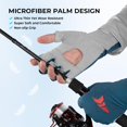 thumbnail image 3 of KastKing  Fingerless SPF Sun Gloves, UPF50+ Sun Protection Fishing Gloves, Hydrocool® Technology, Open Palm Design, Extended Cuff UV Protection Gloves for Fishing-Ultimate Angler, 3 of 10