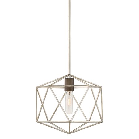 

Hinkley Lighting 3027 Astrid 1 Light 12 Wide Cage Pendant - Glacial / Metallic Matte