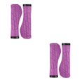 thumbnail image 2 of Greeniant 1 par de empuñaduras para manillar de bicicletas, antideslizantes, transpirables, ergonómicos, a prueba de golpes, accesorios para extremos de Violeta 2piezas Greeniant CBP490752, 2 of 6