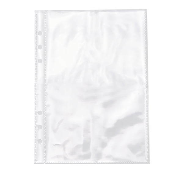 30 Pack 60 Pockets 5x7' Ultra-Clear Photocard Sleeves for 6 Ring A5 Binder, Double-Sided 1 Pocket Photo Pages, Top Loading Sheet Protector for Photos, Postcards, Seed Packets
