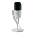 thumbnail image 1 of Micrófono dinámico para juegos Logitech G Yeti GX RGB, micrófono para podcast con LIGHTSYNC, Blue VO!CE, control G HUB, conexión USB (blanco), 1 of 5