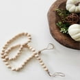 thumbnail image 4 of D-GROEE Beads 37.5in Wood Bead Garland Rustic Country Decor Prayer Nordic Beads Big Wall Hanging Decor, 4 of 7