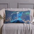 thumbnail image 3 of Pillow Covers, Aurora White Tiger Standing King Size Pillow Cases with Envelope Closure (36x20 inches), Comfy Bedding Pillowcase for Hair and Skin - Soft Breathable Pillow Protectors, 3 of 7