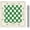 Lime Green, variant on American Mahjong Mat with Rules for Mah Jongg, 31.5 x 31.5 in Foldable Table Mat, Non Slip Rubber Backing, Noise Reducing Surface for Tiles and Racks, Raspberry Pink Stripe