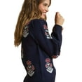 thumbnail image 3 of GARDEN NAKED Floral Knit Sweater with Puff Sleeves, 3 of 5