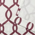 thumbnail image 4 of Exclusive Home Kochi Light Filtering Linen Blend Grommet Top Curtain Panel Pair, 54"x96", Burgundy, 4 of 7