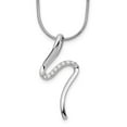 thumbnail image 5 of Auriga 925 Sterling Silver 1.4 mm Rhodium-Plated Diamond S Shaped Necklace for Women 20", 5 of 6