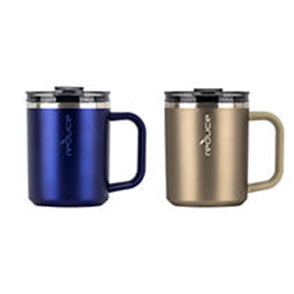 Reduce® 14oz Hot1 Mug, 2 PackBlue/Gold