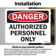 thumbnail image 3 of Authorized Personnel Only OSHA Danger Vinyl Decal Label 5 Inch x 3.5 Inch - 10 Pack, 3 of 6