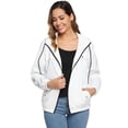 thumbnail image 4 of Purcoar Raincoat Women Lightweight Waterproof Rain Jackets Outdoor Hooded Windbreaker XS-XXL, 4 of 9