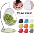 thumbnail image 4 of Cojín Colgante para Silla con Forma De Huevo, Cojín para Columpio para Interior/Exterior Grueso Cojines para Patio y Jardín Gris Sunnimix Cojín del asiento, 4 of 7