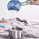 thumbnail image 4 of Juego de tazas y cucharas medidoras de acero inoxidable, medidas para ingredientes líquidos y secos, con conector de anillo, 4 of 5