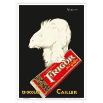 Frigor Chocolate (Chocolat) - F.L. Cailler Swiss Chocolate Brand - Vintage Advertising Poster by Leonetto Cappiello c.1929 - Master Art Print 10in x 14in