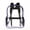 Purple, variant on Party Zealot Unisex Heavy Duty Clear Backpack, Black