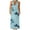 Lake Blue, variant on Women Halter V Neck Floral Maxi Dress with Scarf Sexy Open Back Bodycon Satin Long Dresses Summer Going Out Beachwear