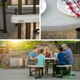 thumbnail image 6 of Lifetime Plastic Round Picnic Table, Almond 260205, 6 of 11