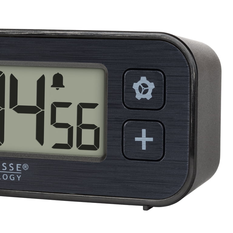 La Crosse Technology Digital Mini Magnetic Alarm Clock with