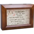 thumbnail image 3 of Cottage Garden Grandmas Listen Hold and Love Wood Finish Jewelry Music Box Plays You are My Sunshine, 3 of 7
