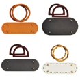 thumbnail image 1 of 4 Uds PU Cuero Preperforado DIY Tejer Bolsa Almohadilla Inferior Insertar Monedero Fabricación, 1 of 9