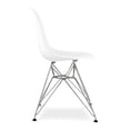 thumbnail image 6 of Aron Living Tower 17" Plastic and Chrome Steel Dining Chairs in White (Set of 2), 6 of 7