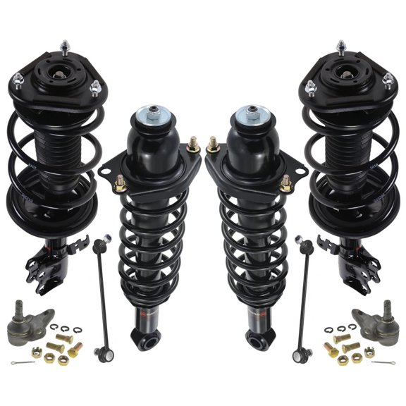 Fits 09-13 Corolla Built In Japan Front & Rear Complete Struts Links Ball Joints