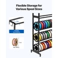 thumbnail image 4 of VEVOR 3D Printer Filament Storage Rack, 7 Tier Heavy Duty Storage Shelves for 3D Printing Filaments, Filament Spool Holders Racks for 3D Printing Studio, Home Studio, Office, Workshop (Shelf Only), 4 of 9
